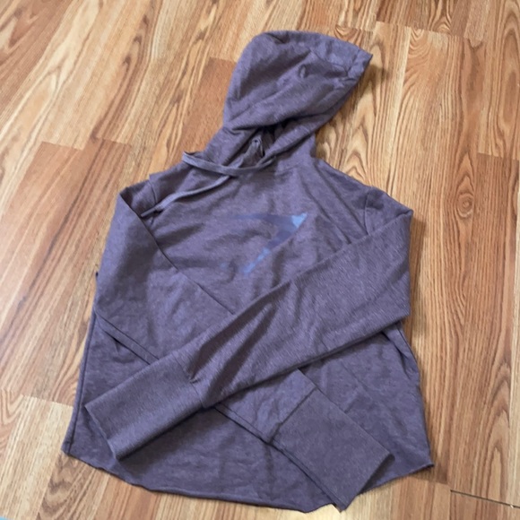 Gymshark crop hoodie purple size XS - Picture 2 of 2